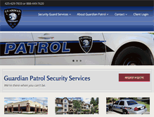 Tablet Screenshot of guardian-patrol.com